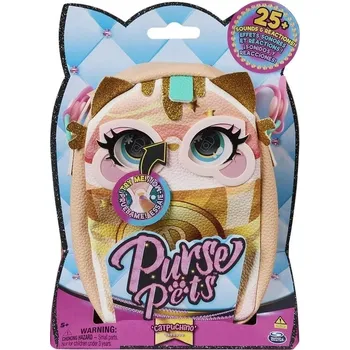 Módní doplněk Spin Master Purse Pets Catpuchino interaktivní kabelka pro děti