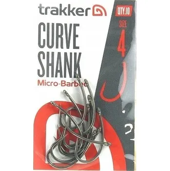 Rybářský háček Háčky Trakker Curve Shank s mikro protihrotem, vel. 4