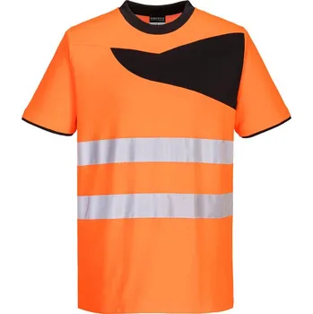 pracovní tričko PORTWEST Tričko PW213 Hi-Vis S/S, krátký rukáv, reflexní POR-PW213OBRXXL 2XL