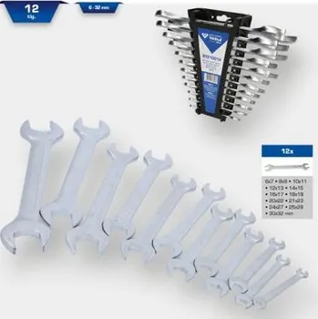Nářadí pro automobil Dvojitý otevřený klíč, 12-dílný, BT010012