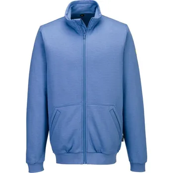 pracovní mikina PORTWEST Mikina AS25 na zip, antistatická ESD POR-AS25HBRXXXL 3XL Modrá hamilton