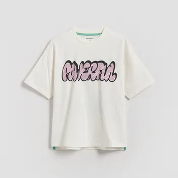 Dětská móda Reserved - Tričko s potiskem - bílá - 957HR-00X - 957HR-00X-146