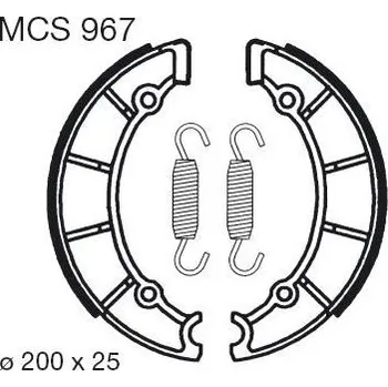 Brzdová čelist Brzdové čelisti LUCAS MCS 967
