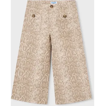 Dětské bavlněné kalhoty Mayoral 3587.6F.Mini.PPY2 béžová 80X, vel. 98