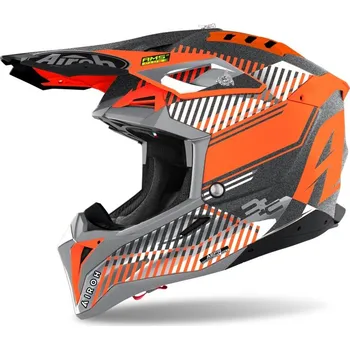 Motodoplněk Airoh Aviator 3 Wave Orange/Chrome