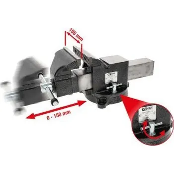 Nářadí pro automobil KS Tools Paralelní svěrák, 6" 914.0006