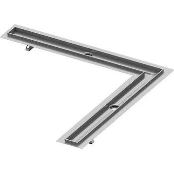 Tece TECEdrainline - Sprchový žlab rohový, 120 cm, s hydroizolační páskou, nerez 611200