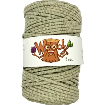Příze Woody 5 mm – Olivová (50m)
