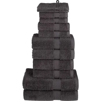 Utěrka 12dílná sada ručníků Premium SOLUND antracitová 600 g/m² - 8721012152120