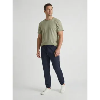 Pánské kalhoty Sinsay - Bavlněné kalhoty Jogger - námořnická modrá - 519HS-59X - 519HS-59X-36