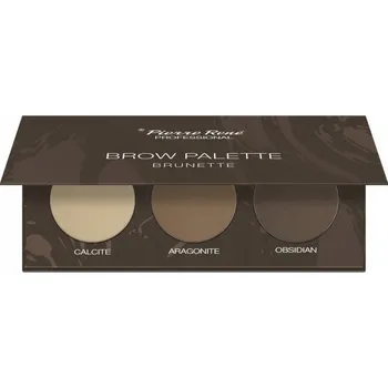 Přípravek na oči Pierre Rene Brow Palette 03 Brunette paletka stínů na obočí 3x1.3g