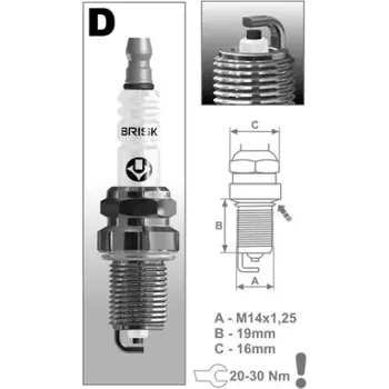 Autodíl zapalovací svíčka DR15YC řada Super, BRISK - Česká Republika
