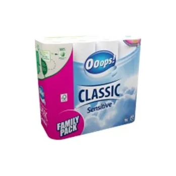 Toaletní papír Ooops Classic Sensitiv 4 ks, 3vrstvý