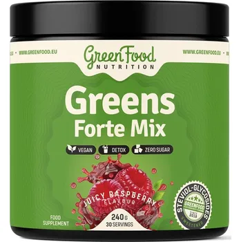 Přírodní produkt GreenFood Greens Nutrition Forte Mix 240 g Juicy Raspberry