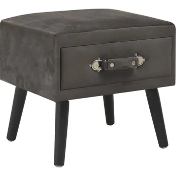 Noční stolek Noční stolek šedý 40 x 35 x 40 cm samet - 8718475731580