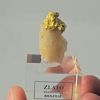 Přírodní kámen Zlato z Brazílie 30X15mm