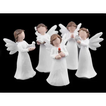 Vánoční dekorace Dekorace anděl malý - 6 bílá