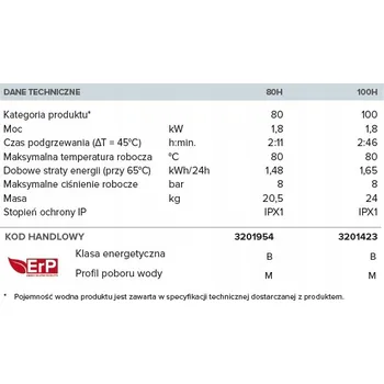 Bojler Ohřívač vody Ariston 1800 W, 100 l