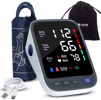 Tlakoměr PAŽNÍ TLAKOMĚR PŘÍSTROJ NA MĚŘENÍ TLAKU LCD NA BATERIE