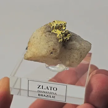 Přírodní kámen Zlato z Brazílie 36x27mm