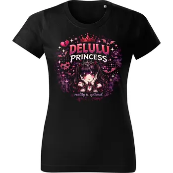 Dámské tričko Dámské Tričko Delulu Princess, Alterneo, skladem