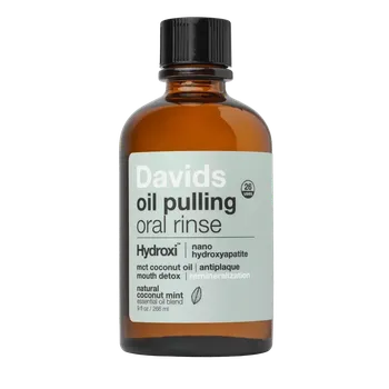 Ústní voda DAVIDS Hydroxi™ oil pulling oral rinse w/ nano hydroxyapatite 266ml