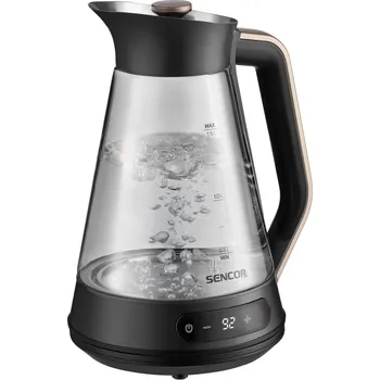 Rychlovarná konvice Sencor SWK 1595BK Skleněná rychlovarná konvice s regulací teploty