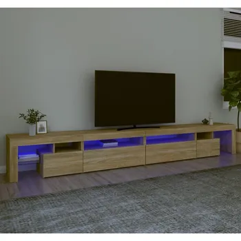 Obývací pokoj vidaXL TV skříňka s LED osvětlením 290 x 36,5 x 40 cm [3152806] Barva: dub sonoma
