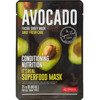 Pleťová maska DERMAL KOREJSKÁ MASKA S EXTRAKTEM Z AVOKÁDA 25 ml
