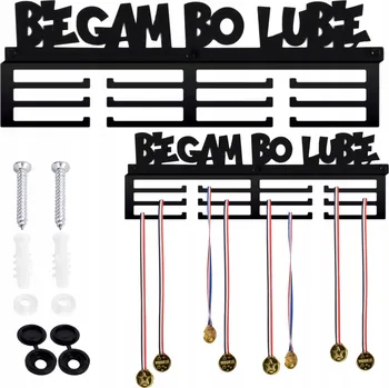 Věšák Nástěnný věšák na medaile Gockowiak 40 cm černý