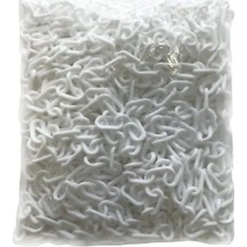 Řetěz Bílý plastový označovací řetěz (role) - průměr 6 mm x 25 m