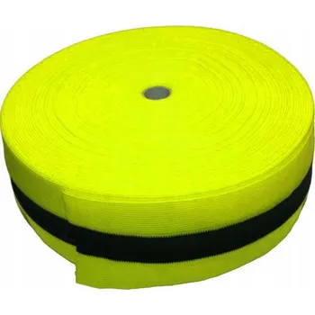 Lepicí páska Výstražná páska textilní neonově žlutá 100 m