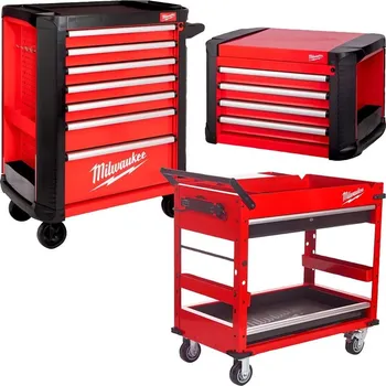 MILWAUKEE Ocelový vozík na nářadí TOOLGUARD, 69cm, šedá, 337ks