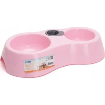 Miska pro psa Sada dvou plastových misek Nobleza modrá 0,4 l