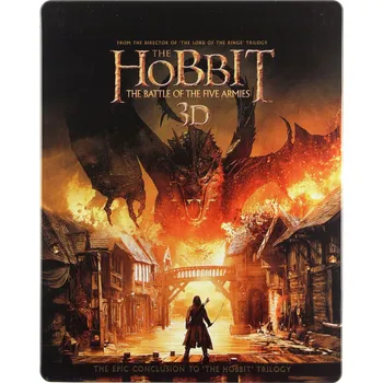 HOBBIT: BITWA PIĘCIU ARMII (3-D 4BD) STEELBOOK Blu-ray 3D disk