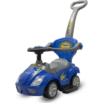 Odrážedlo Dětské odrážedlo s vodící tyčí 3v1 Baby Mix Mega Car modré (rozbaleno)