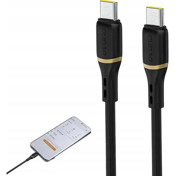 Datový kabel Kabel Dudao USB-C - USB-C 1 m černý