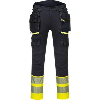montérky PORTWEST Kalhoty DX445 Holster Hi-Vis Třída 1, do pasu POR-DX445YBR42 42 Žlutá/černá