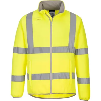 pracovní bunda PORTWEST Bunda Eco Hi-Vis EC70, fleece, reflexní POR-EC70YERS S Žlutá