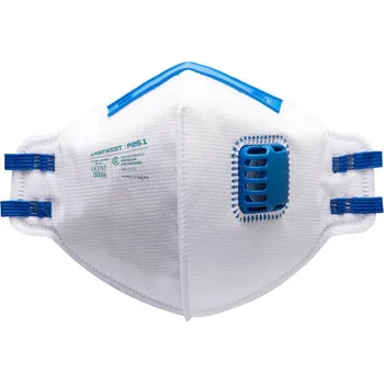 PORTWEST Respirátor P251 FFP2, skládací s výdechovým ventilkem POR-P251WHR Bílá