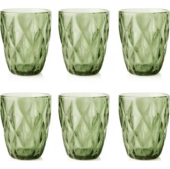 Sklenice Sklenice na pití ELISE GREEN 250 ml 6 ks.