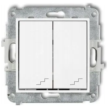 vypínač Schodišťový vypínač pod omítku Karlik bílý MWP-33
