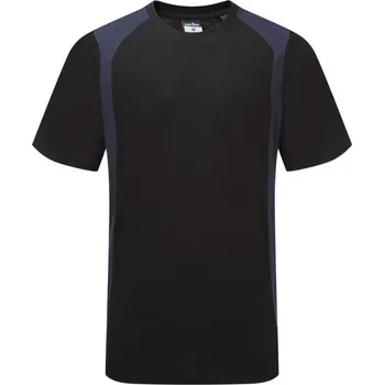 pracovní tričko PORTWEST Tričko CD811, krátký rukáv POR-CD811BNRXXXL 3XL Černá/navy