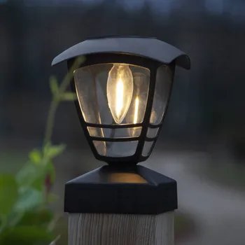 STAR TRADING LED solární soklové světlo Felix - sokl - délka 9,5 cm, šířka 9,5 cm černá, transparentní LED celkem 0,03 W