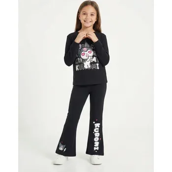 Dívčí kalhoty Sinsay - Rozšířené legíny Kuromi - černá - 267IT-99X - 267IT-99X-116