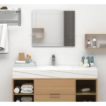 Zrcadlo Nástěnné zrcadlo 60 x 50 cm sklo - 8718475798934