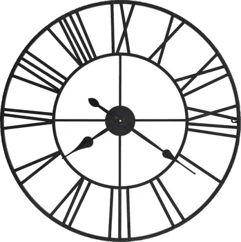 Hodiny Vintage nástěnné hodiny se strojkem Quartz kovové 80 cm XXL - 8718475589952