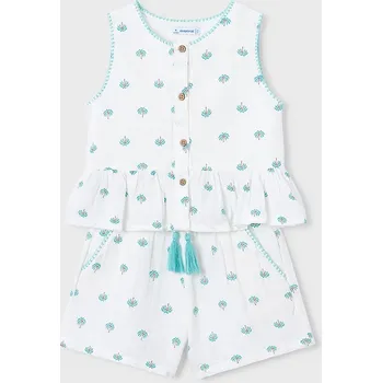 Oblečení a móda Dětská bavlněná souprava Mayoral 3229.6L.Mini.PPY2 bílá 00X, vel. 92