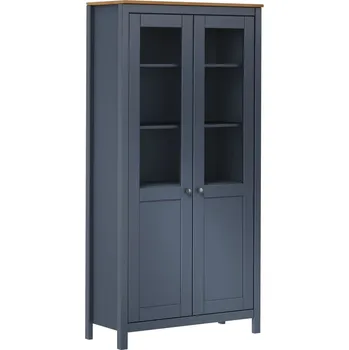 Příborník do zásuvky Příborník Hill šedý 85 x 37 x 170,5 cm masivní borové dřevo - 8719883910796