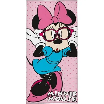 Osuška Minnie pink dots Bavlna - Froté, 70x140 cm